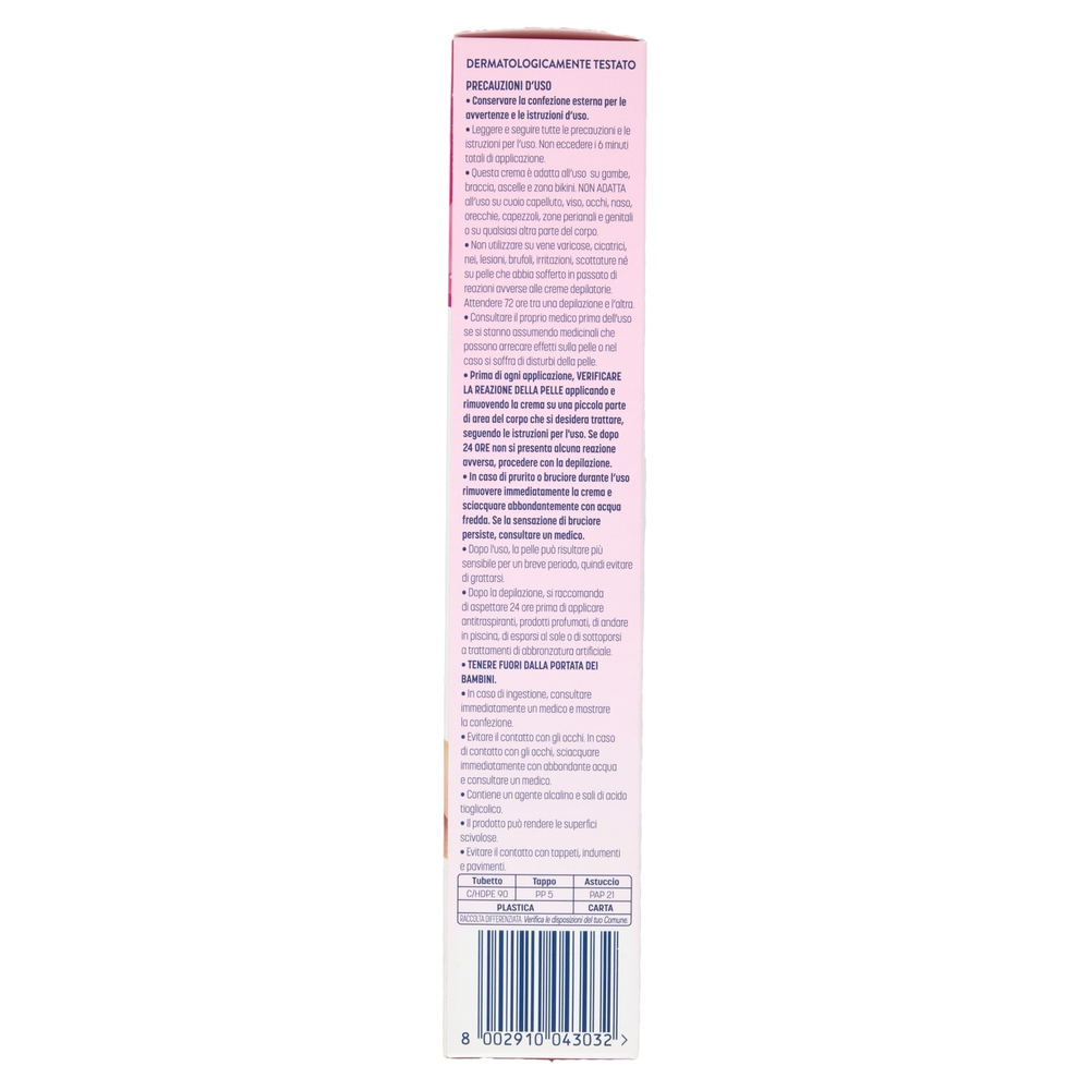 Veet Crema Depilatoria Corpo e Gambe Pure Pelli Normali 200 ml